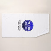 Creëer de aangepaste logo/bewerkbare sjabloon van badhanddoek (Badhanddoek)