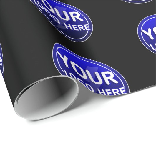 Creëer de aangepaste logo/bewerkbare sjabloon van cadeaupapier (Rol Hoek)