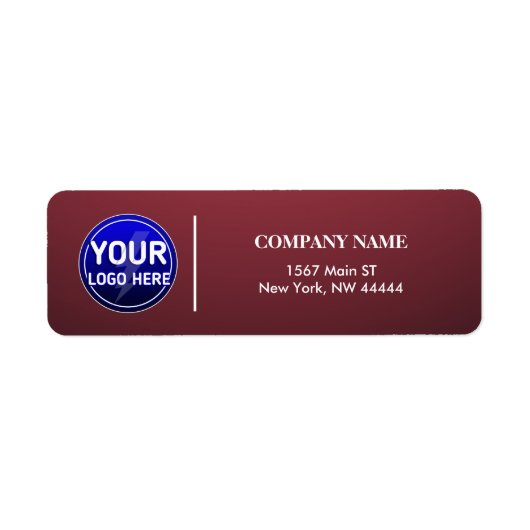 Creëer de aangepaste Logo/bewerkbare Sjabloon van Etiket (Voorkant)