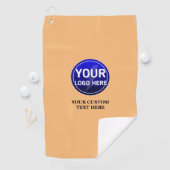 Creëer de aangepaste logo/bewerkbare sjabloon van golfhanddoek (Insitu)