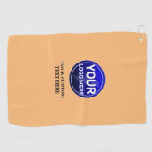 Creëer de aangepaste logo/bewerkbare sjabloon van golfhanddoek (Horizontaal)