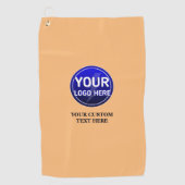 Creëer de aangepaste logo/bewerkbare sjabloon van golfhanddoek (Voorkant)