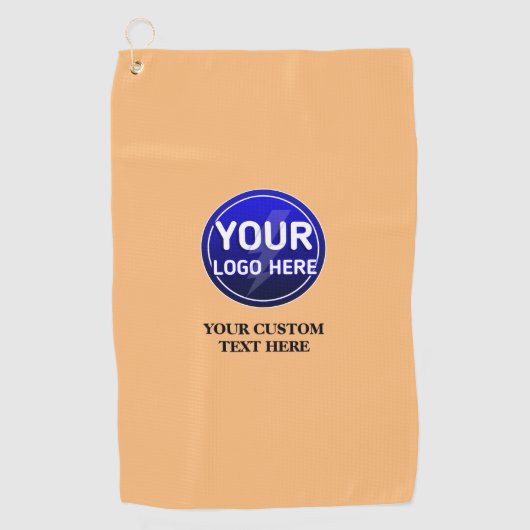 Creëer de aangepaste logo/bewerkbare sjabloon van  golfhanddoek (Voorkant)