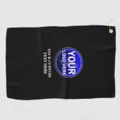 Creëer de aangepaste logo/bewerkbare sjabloon van golfhanddoek (Horizontaal)