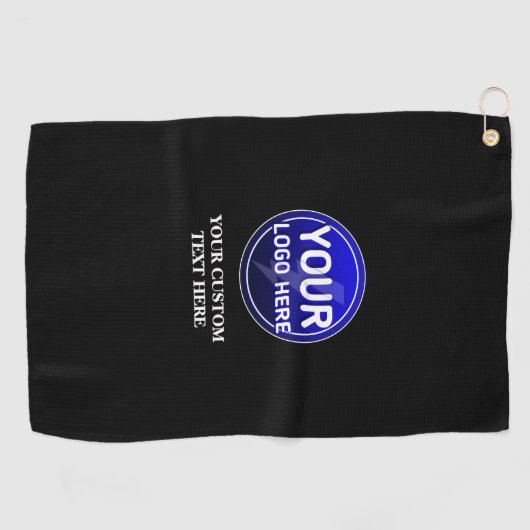 Creëer de aangepaste logo/bewerkbare sjabloon van  golfhanddoek (Horizontaal)