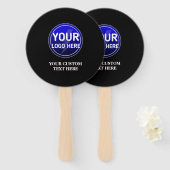 Creëer de aangepaste logo/bewerkbare sjabloon van  handwaaier (Voorkant en achterkant)