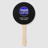 Creëer de aangepaste logo/bewerkbare sjabloon van  handwaaier (Voorkant)