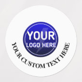 Creëer de aangepaste logo/bewerkbare sjabloon van labels (Design 2)