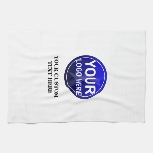 Creëer de aangepaste logo/bewerkbare sjabloon van  theedoek (Horizontaal)