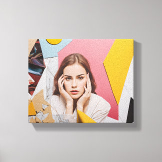 Creëer de contouren van personificatie van angst, canvas afdruk