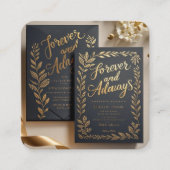 Creëer de perfecte eerste indruk getrouwd informatiekaartje (Voorkant)