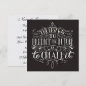 Creëer de toekomst - Uitnodiging (Voorkant / Achterkant)