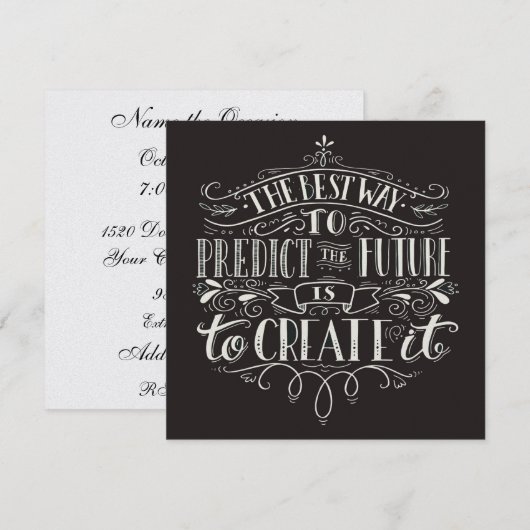 Creëer de toekomst - Uitnodiging (Voorkant / Achterkant)