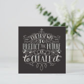 Creëer de toekomst - Uitnodiging (Staand voorkant)