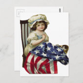 Creëer de vlag briefkaart (Voorkant / Achterkant)