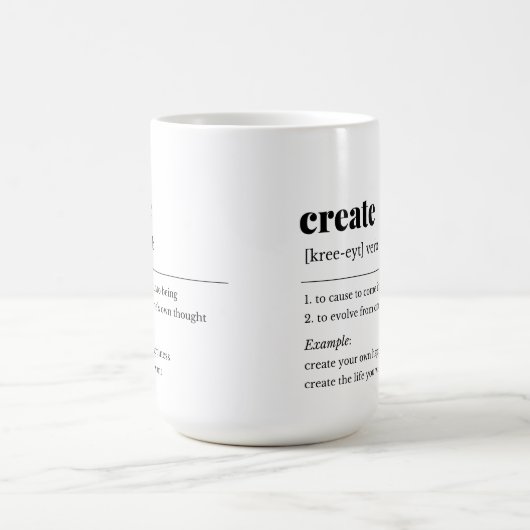 Creëer Definitie Mok (Center)