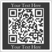 Creëer direct een QR-code met elk URL-adres Sticker (Voorkant)