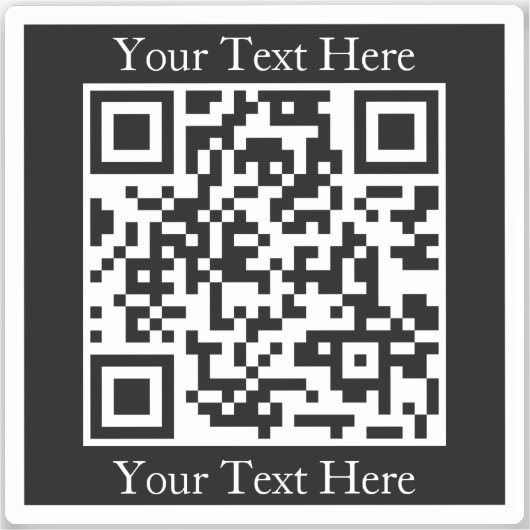 Creëer direct een QR-code met elk URL-adres Sticker (Voorkant)