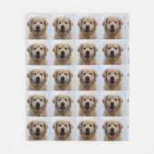 Creëer Dog Photo Pet Puppy Patroon Fleece Deken (Voorkant)