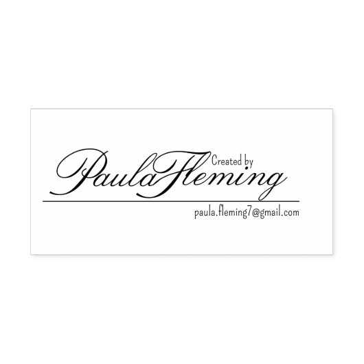 Creëer door Stamp met e-mail Zelfinktende Stempel (Design)