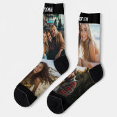 Creëer een Aangepast 4-fotocollage met tekst boven Sokken (Links)