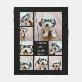 Creëer een Aangepast 8-fotocollage KAN KLEUR PICK Fleece Deken (Voorkant)