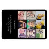 Creëer een Aangepast 9-fotocollage op maat Magneet (Horizontaal)