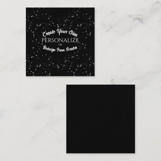 Creëer een Aangepast aangepast Vierkante Visitekaartje (Voorkant / Achterkant)