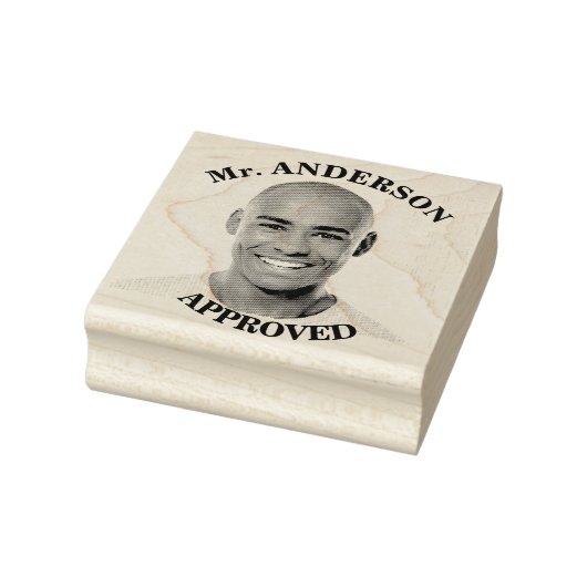 Creëer een aangepast grappig gezichtsveld goedkeur rubberstempel (Stempel)