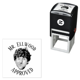 Creëer een aangepast grappig gezichtsveld goedkeur zelfinktende stempel