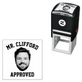 Creëer een aangepast grappig gezichtsveld goedkeur  zelfinktende stempel (In situ)