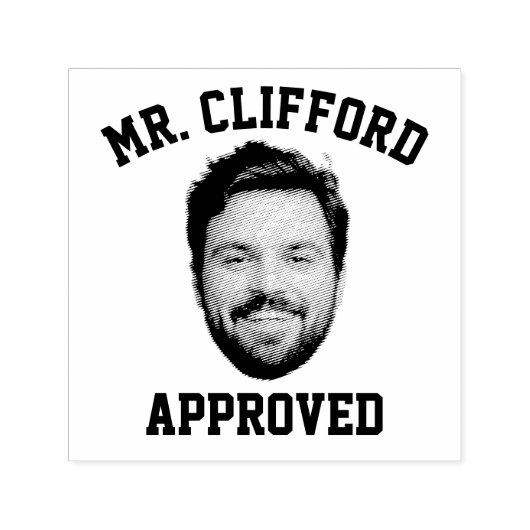 Creëer een aangepast grappig gezichtsveld goedkeur  zelfinktende stempel (Design)