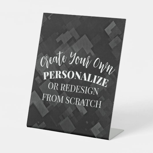 Creëer een Aangepast Reclamebord Met Voetstuk (Voorkant)