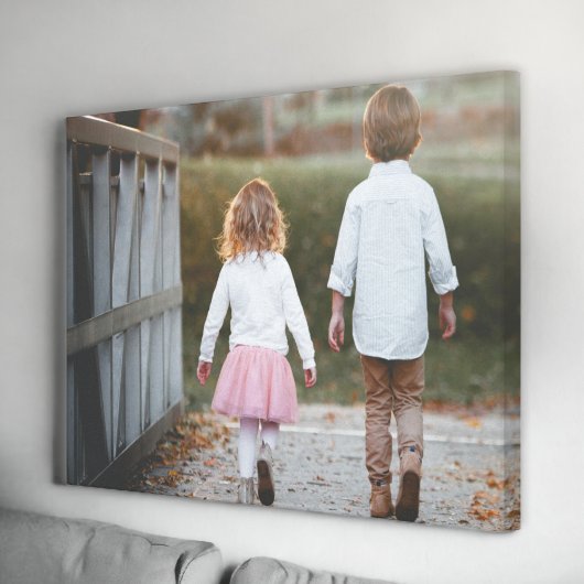 creëer Een aangepaste foto verpakte canvas muurkun