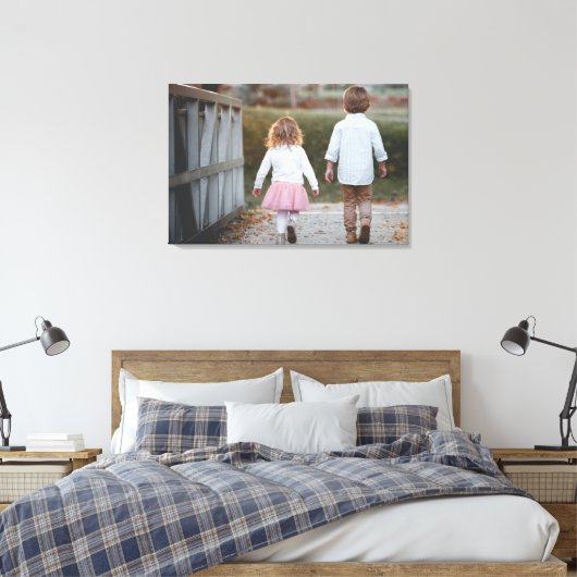 creëer Een aangepaste foto verpakte canvas muurkun (Insitu (Slaapkamer))