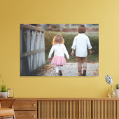 creëer Een aangepaste foto verpakte canvas muurkun Afdruk (Insitu (Woonkamer))