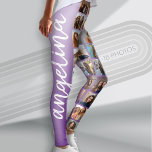 Creëer een aangepaste fotocollage 18 foto's paarse leggings<br><div class="desc">Gebruik je favoriete foto of afbeeldingen om een leuke aandenken te maken om te delen met vrienden. U kunt de achtergrondkleur wijzigen wanneer u op het gebied Aanpassen klikt.</div>