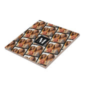 Creëer een Aangepaste fotocollage - 1 foto-monogra Tegeltje (Zijkant)