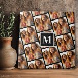 Creëer een Aangepaste fotocollage - 1 foto-monogra Tegeltje<br><div class="desc">Gebruik je favoriete foto of afbeeldingen om een leuk hoopje te maken om met vrienden te delen.</div>