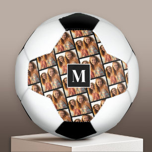 Creëer een Aangepaste fotocollage - 1 foto-monogra Voetbal