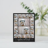 Creëer een aangepaste fotocollage - 20 foto's briefkaart (Staand voorkant)