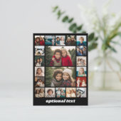 Creëer een aangepaste fotocollage - 20 foto's briefkaart (Staand voorkant)