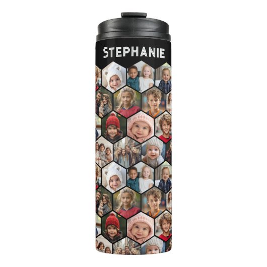 Creëer een aangepaste fotocollage met 12 foto's Na Thermosbeker (Voorkant)