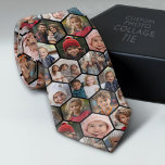 Creëer een Aangepaste fotocollage met 12 foto's Stropdas<br><div class="desc">Voor het beste resultaat snijd je foto's in vierkanten voordat je ze uploadt. Gebruik je favoriete foto of afbeeldingen om een leuke aandenken te maken om te delen met vrienden. Dit omvat een combinatie van uw 12 favoriete afbeeldingen. Andere combinaties zijn verkrijgbaar in onze winkel. Funky zeshoekig patroon maakt het...</div>
