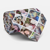Creëer een Aangepaste fotocollage met 12 foto's Stropdas (Opgerold)
