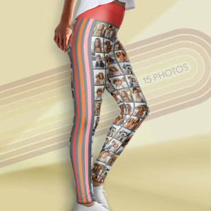 Creëer een aangepaste fotocollage met 15 foto's leggings