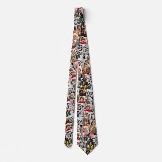 Creëer een Aangepaste fotocollage met 16 foto's Stropdas (Achterkant)