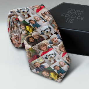 Creëer een Aangepaste fotocollage met 16 foto's Stropdas