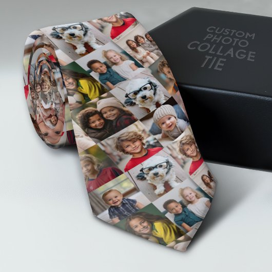 Creëer een Aangepaste fotocollage met 16 foto's Stropdas