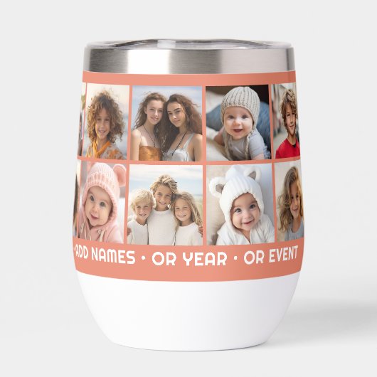 Creëer een Aangepaste fotocollage met 18 foto's (Achterkant)